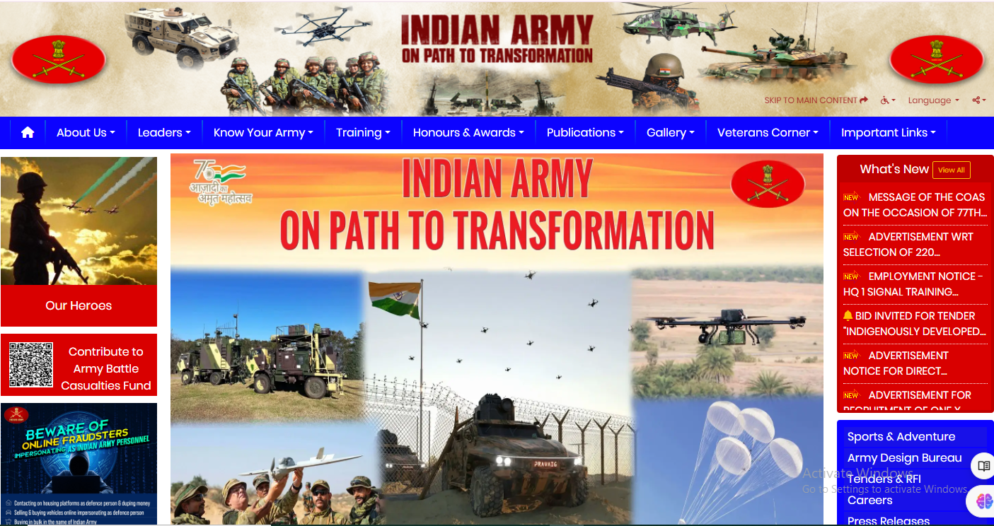 Army Canteen Vacancy 2024 Bihar official website