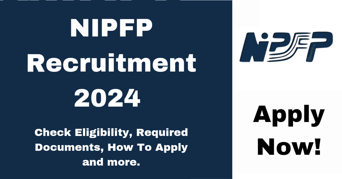 NIPFP Recruitment 2024