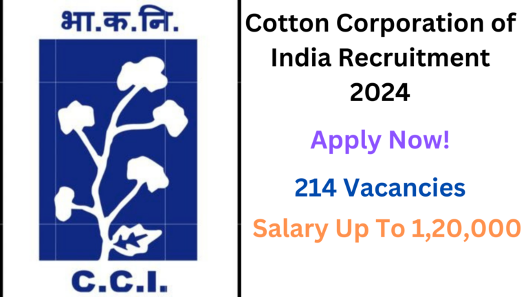 Cotton Corporation of India Recruitment 2024, Apply Now, Check Vacancy Details, Eligibility Criteria, and More