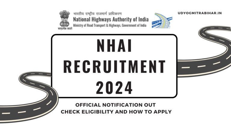 NHAI RECRUITMENT 2024 Check Eligibility, official Notification and How to Apply