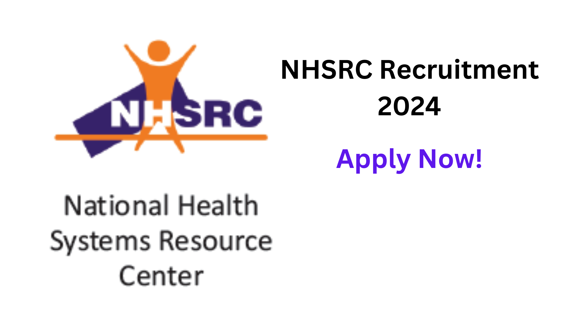 NHSRC Recruitment 2024