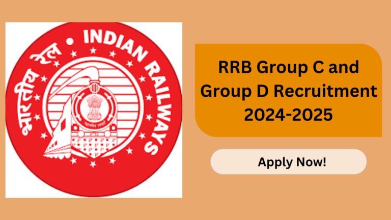 RRB Group C and D Recruitment 2024-2025, Notification Out, Apply Now, Check Vacancy Details, Eligibility Criteria