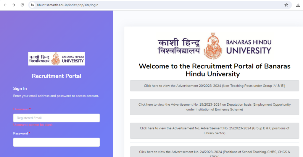 Visit the BHU official website at bhu.ac.in.