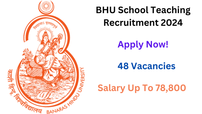 BHU School Teaching Recruitment 2024, Apply Now, Check Vacancy Details, Eligibility Criteria, and More