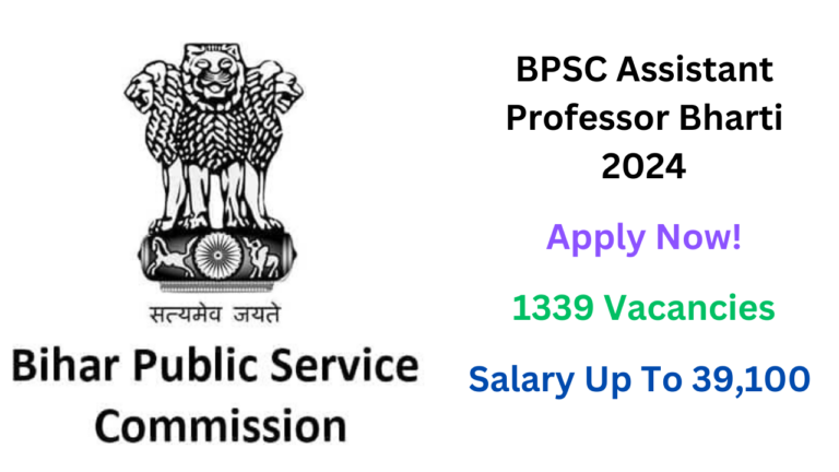BPSC Assistant Professor Bharti 2024 Notification Out, Apply Now, Check Vacancy Details, Eligibility Criteria, and More