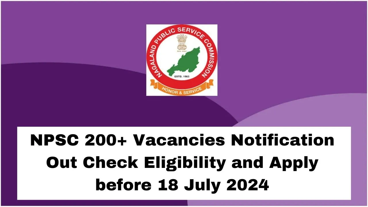 NPSC notification 2024