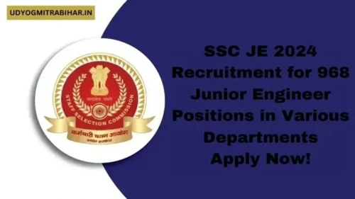 SSC Junior Engineer Recruitment for 968 Vacant Positions in Various Departments, Apply Now, Check Eligibility, and More