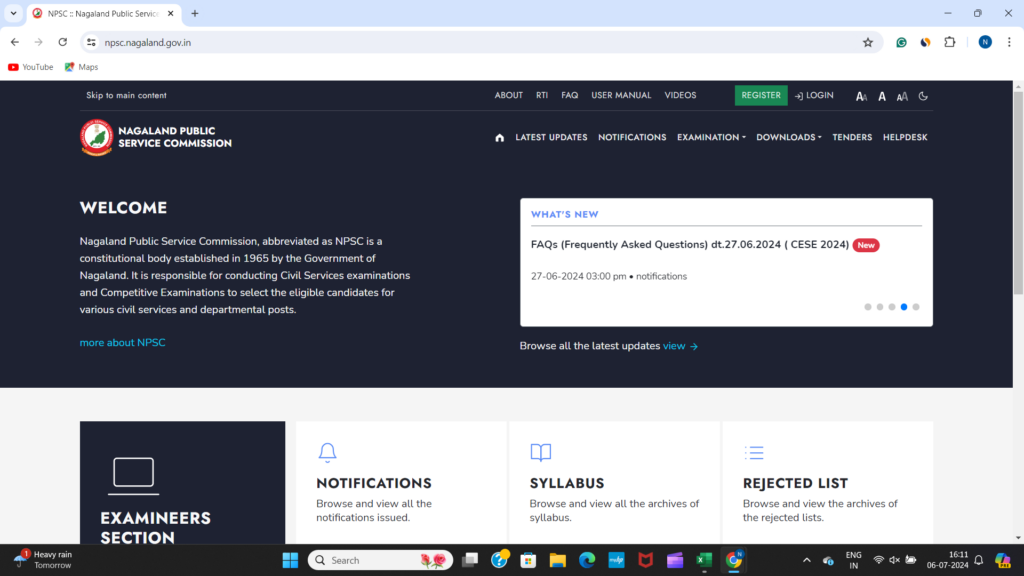 NPSC Notification 2024