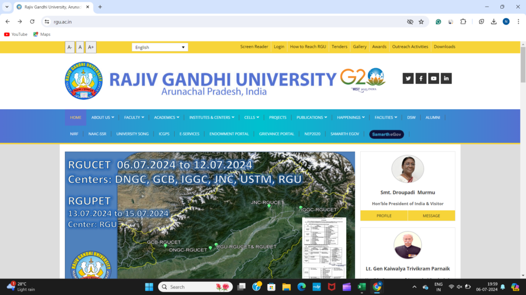 Rajiv Gandhi University Non-Teaching Recruitment 2024