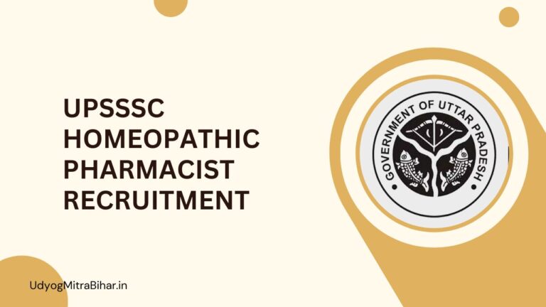UPSSSC Homeopathic Pharmacist Recruitment 2024 for 397 Vacant Seats, Apply Now, Check Eligibility Criteria, Salary, and More