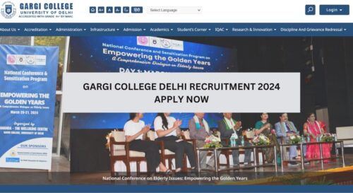 Gargi College Delhi Principal Recruitment 2024, Apply Now, Check Eligibility Criteria, and More