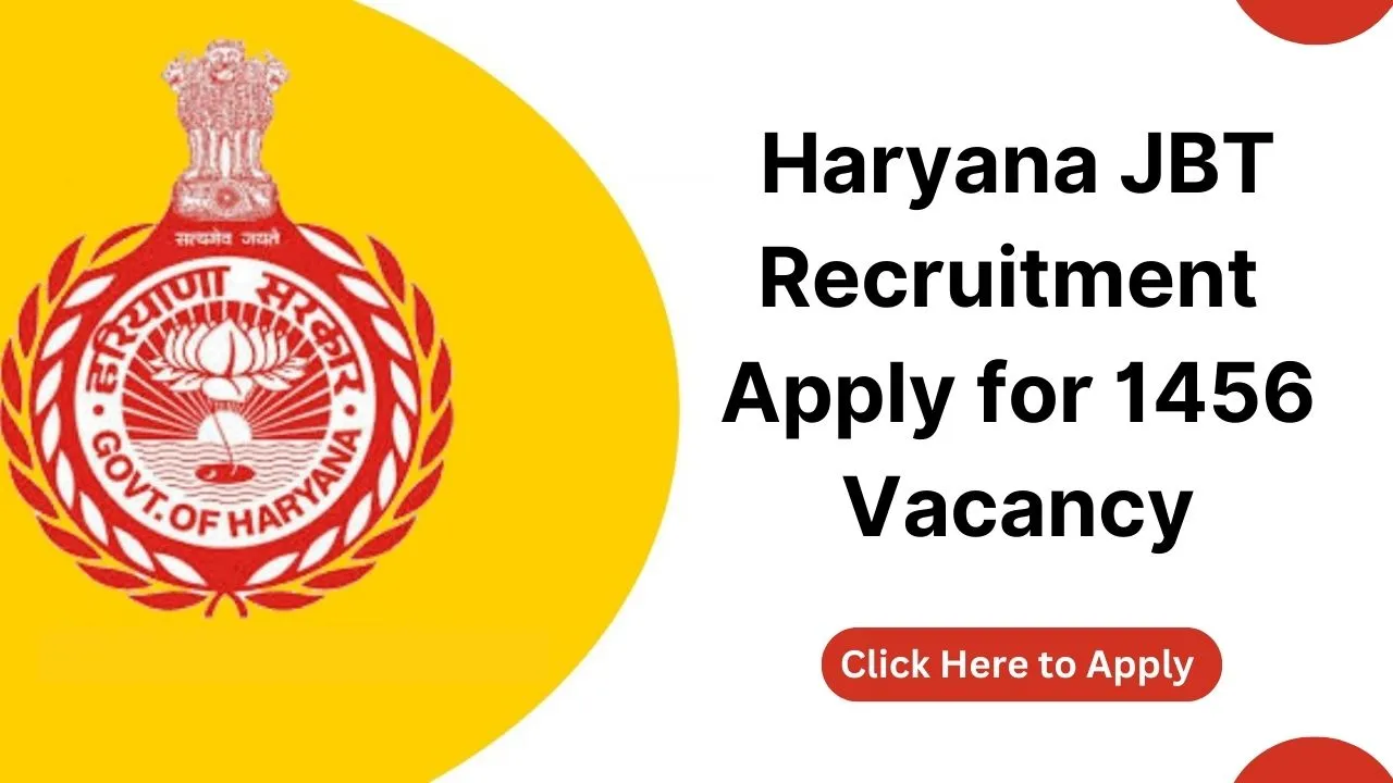 Haryana JBT Recruitment 2024