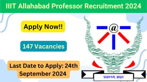 IIIT Allahabad Professor Recruitment 2024, Apply Now, Check Eligibility Criteria, Vacancy Details, and Salary