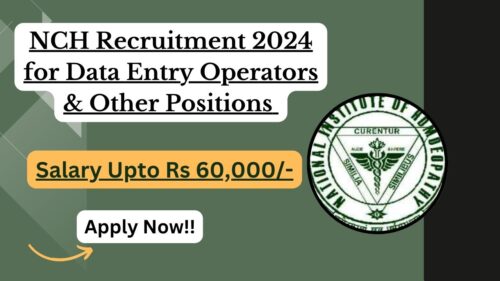 BECIL NCH Recruitment 2024 Out for Data Entry Operators and Other Positions, Check Eligibility, How to Apply, and Salary