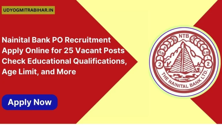 Nainital Bank PO Recruitment 2024: Apply Online for 25 Vacant Posts, Check Educational Qualifications, Age Limit, and More