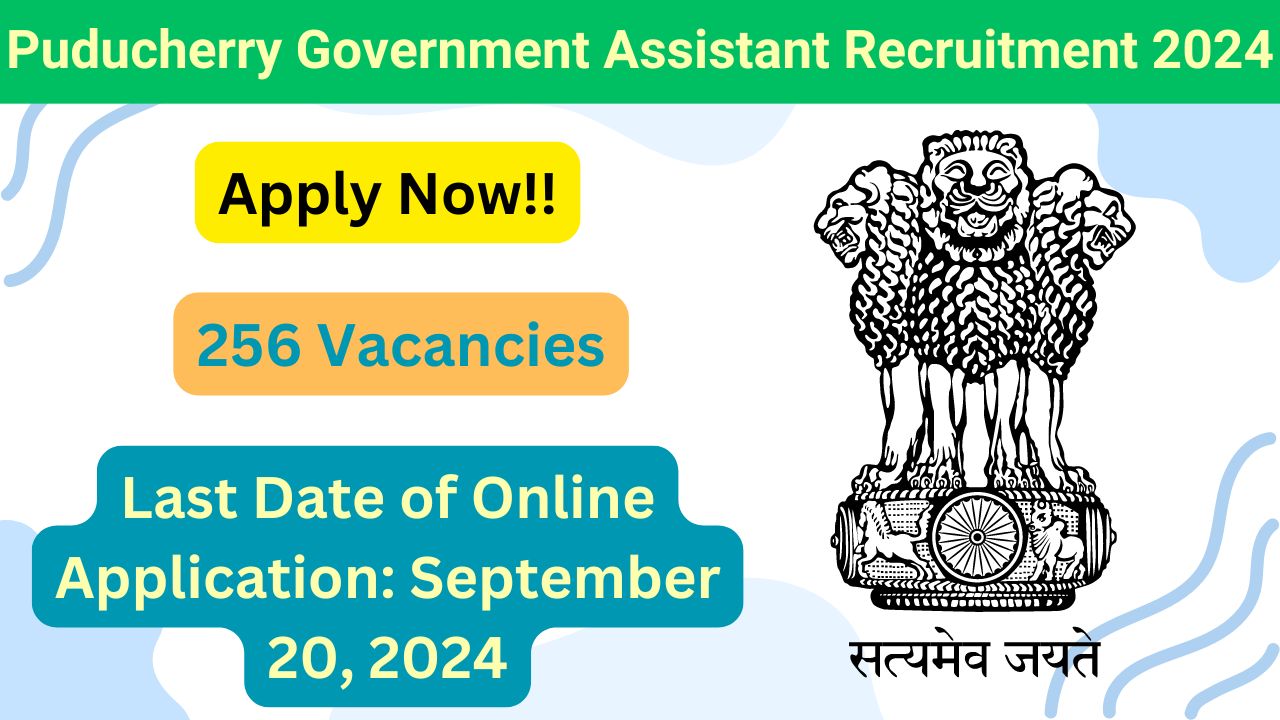 Puducherry Government Assistant Recruitment 2024