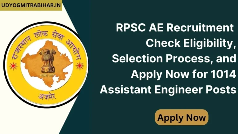 RPSC AE Recruitment 2024 for 1014 Posts, Apply Now, Check Eligibility, Selection Process, Application Fee