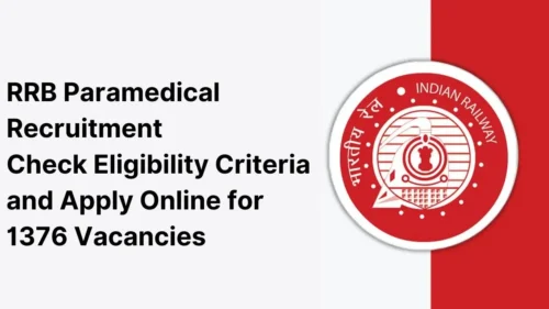 RRB Paramedical Recruitment 2024: Check Eligibility Criteria and Apply Online for 1376 Vacancies