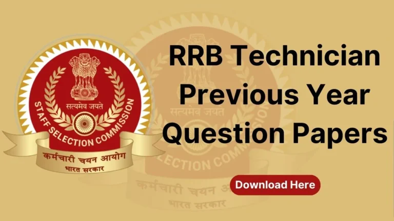 RRB Technician 2024 Previous Year Question Papers, Download PDF Now