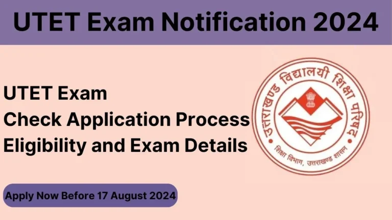 UTET Exam 2024: Know Admit Card Details, Apply Online for Primary and Junior Level Exam