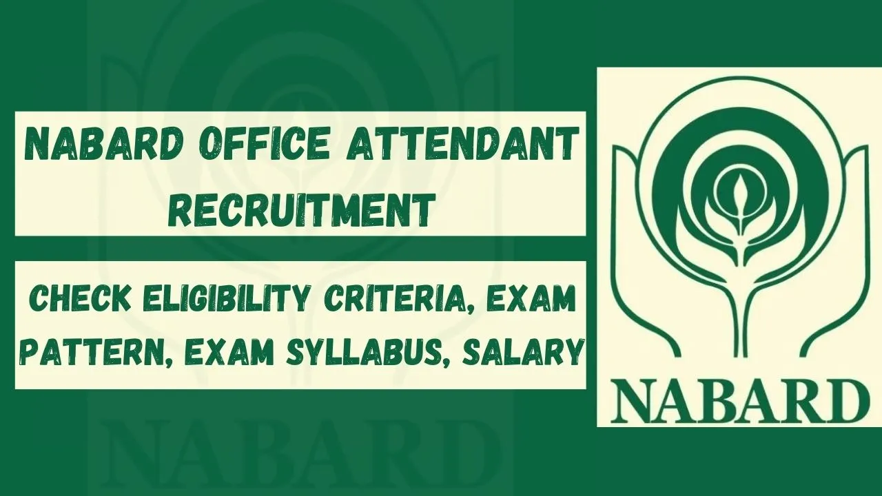 NABARD Office Attendant Recruitment 2024