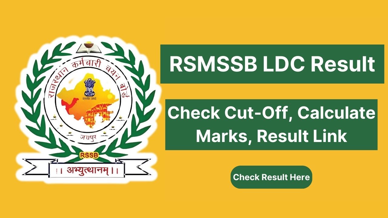 RSMSSB LDC Result 2024