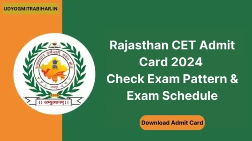 Rajasthan CET Admit Card 2024 Soon | Exam Pattern, Exam Schedule, Download Admit Card