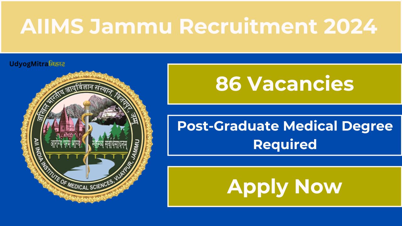 AIIMS Jammu Various Post Recruitment 2024: Check Application Process, Eligibility Criteria, Vacancy Details