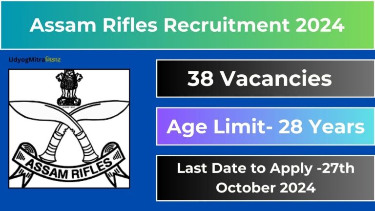 Assam Rifles Rifleman and Riflewoman Recruitment 2024, Check Eligibility Criteria, Age Limit, Selection Process, Vacancies