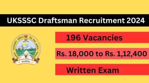 UKSSSC Draftsman Recruitment 2024: Check Application Process, Eligiblity Criteria, Vacancy Details, Salary Details